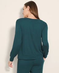 Long-Sleeve Pajama Top - DEEP TEAL | Soma Women