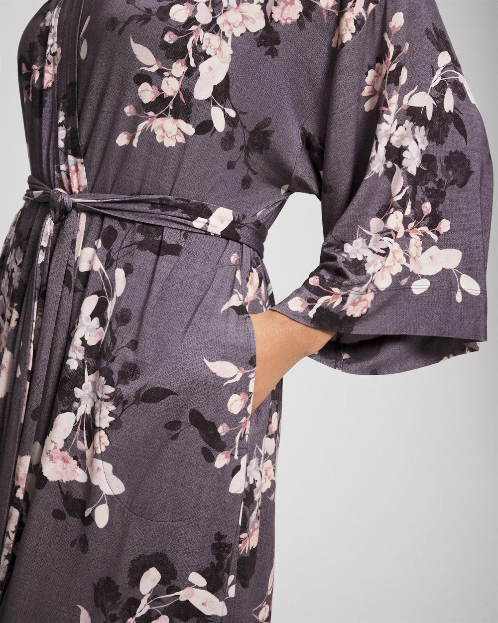 Short Robe - FLORAL DREAMS GRAY | Soma Women