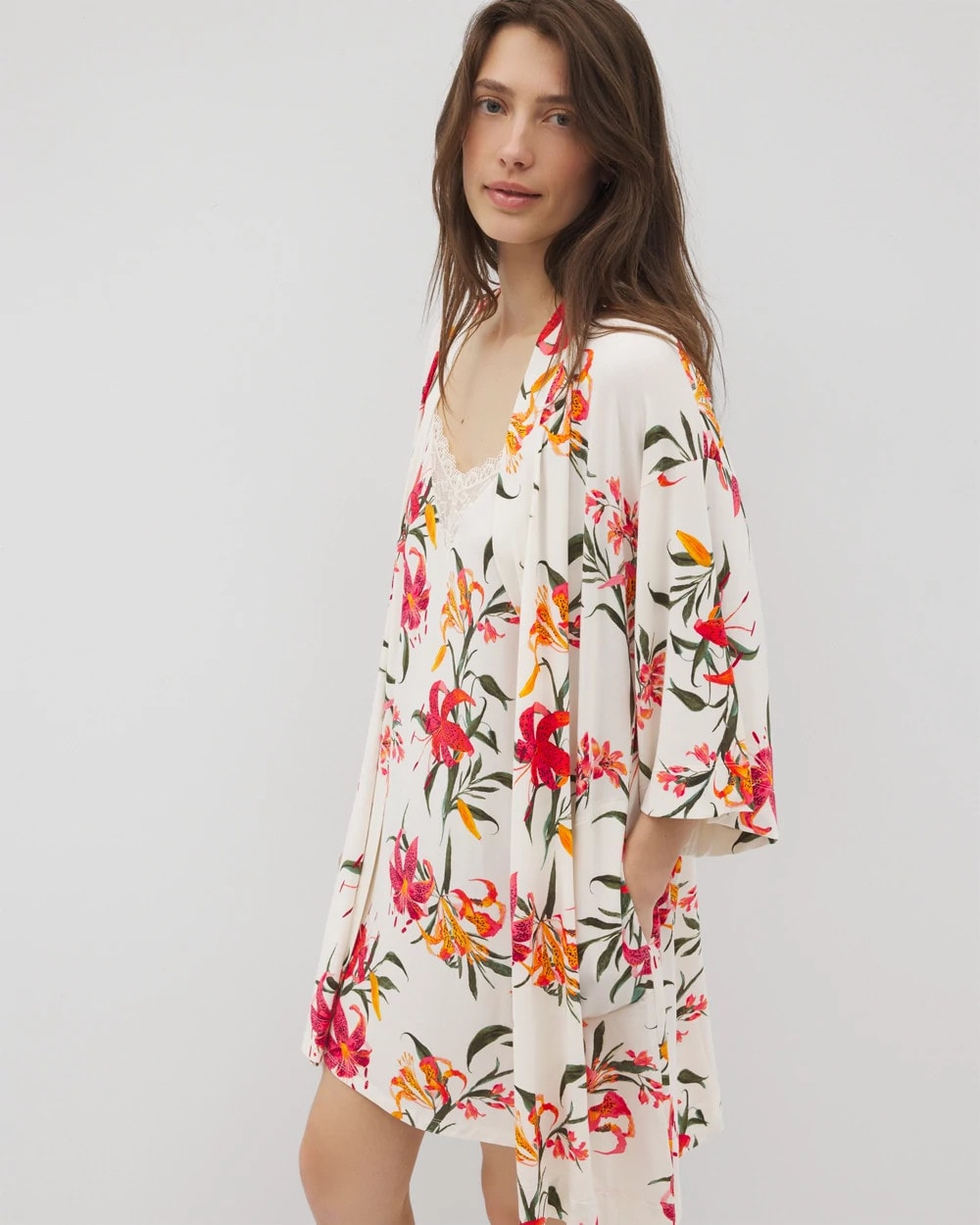 Short Robe - LE TIGRE FLORA CHAMPAGNE | Soma Women