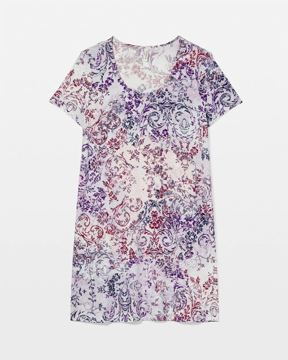 Short Sleeve Scoop Neck Sleepshirt - LACE HARMONY LILAC | Soma Women