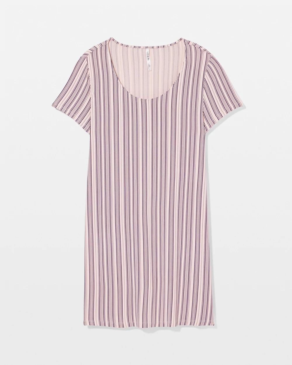 Short Sleeve Scoop Neck Sleepshirt - AMITY STRIPE SEPIA ROSE | Soma Women