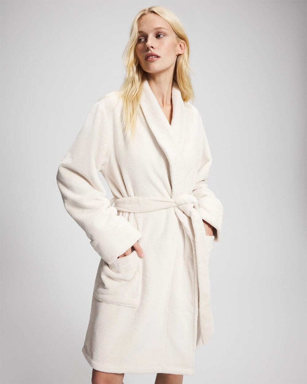 Plush Short Robe - CHAMPAGNE DREAMS | Soma Women