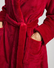 Plush Short Robe - PAINT THE TOWN RED | Soma Women