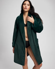 Plush Short Robe - GREEN JOLIE | Soma Women