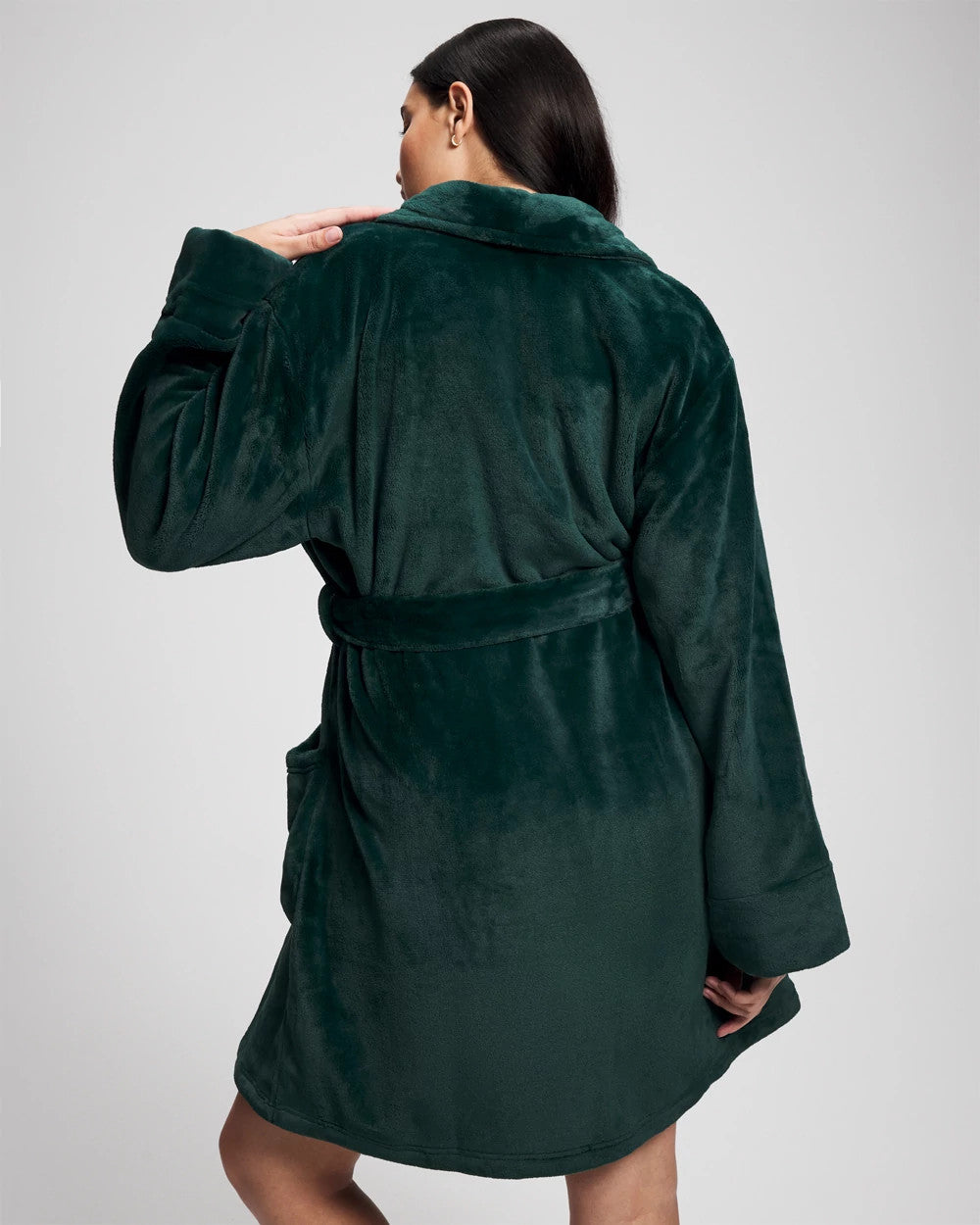 Plush Short Robe - GREEN JOLIE | Soma Women