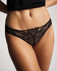 Alluring Lace Tanga - BLACK | Soma Women