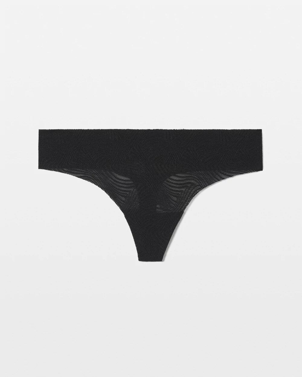 Thong Panty with Lace - BLACK | Soma Women