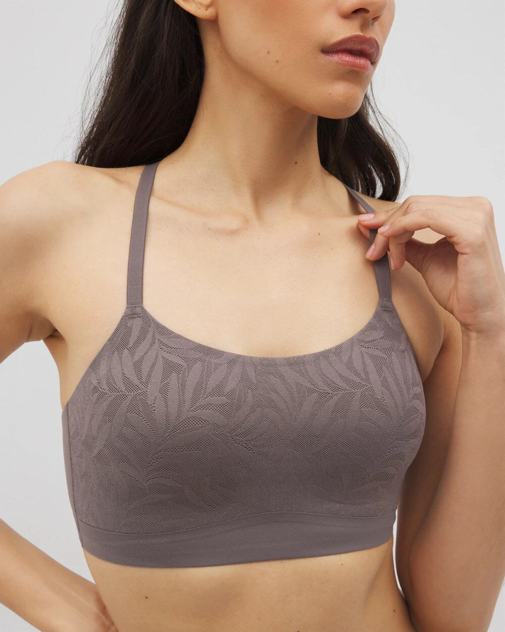 Lace Adjustable Bralette - GRAY ABYSS | Soma Women