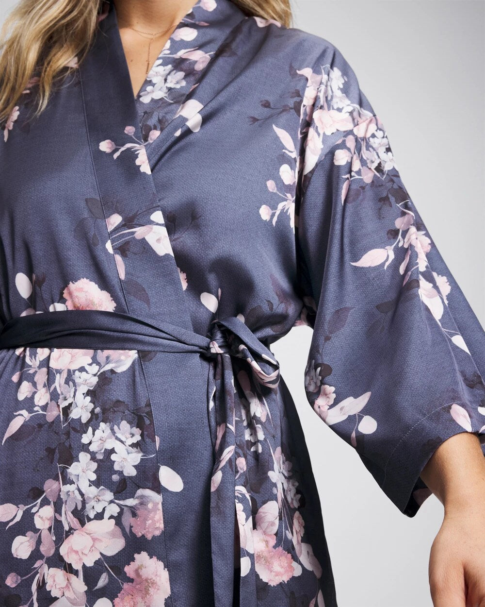Short Robe - FLORAL DREAMS GRAY | Soma Women