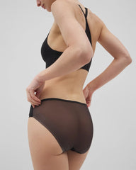Mesh Back Bikini Panty - BLACK | Soma Women