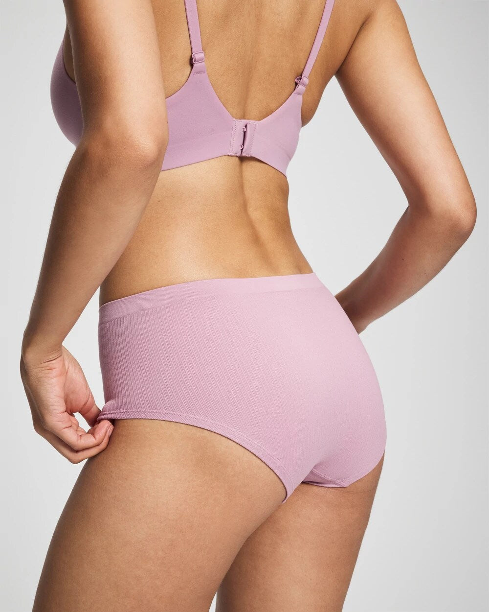 Seamless Rib Boyshort Panty - LILAC WINE | Soma Women