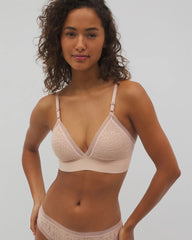 Triangle Bralette with Lace - HUSH | Soma Women