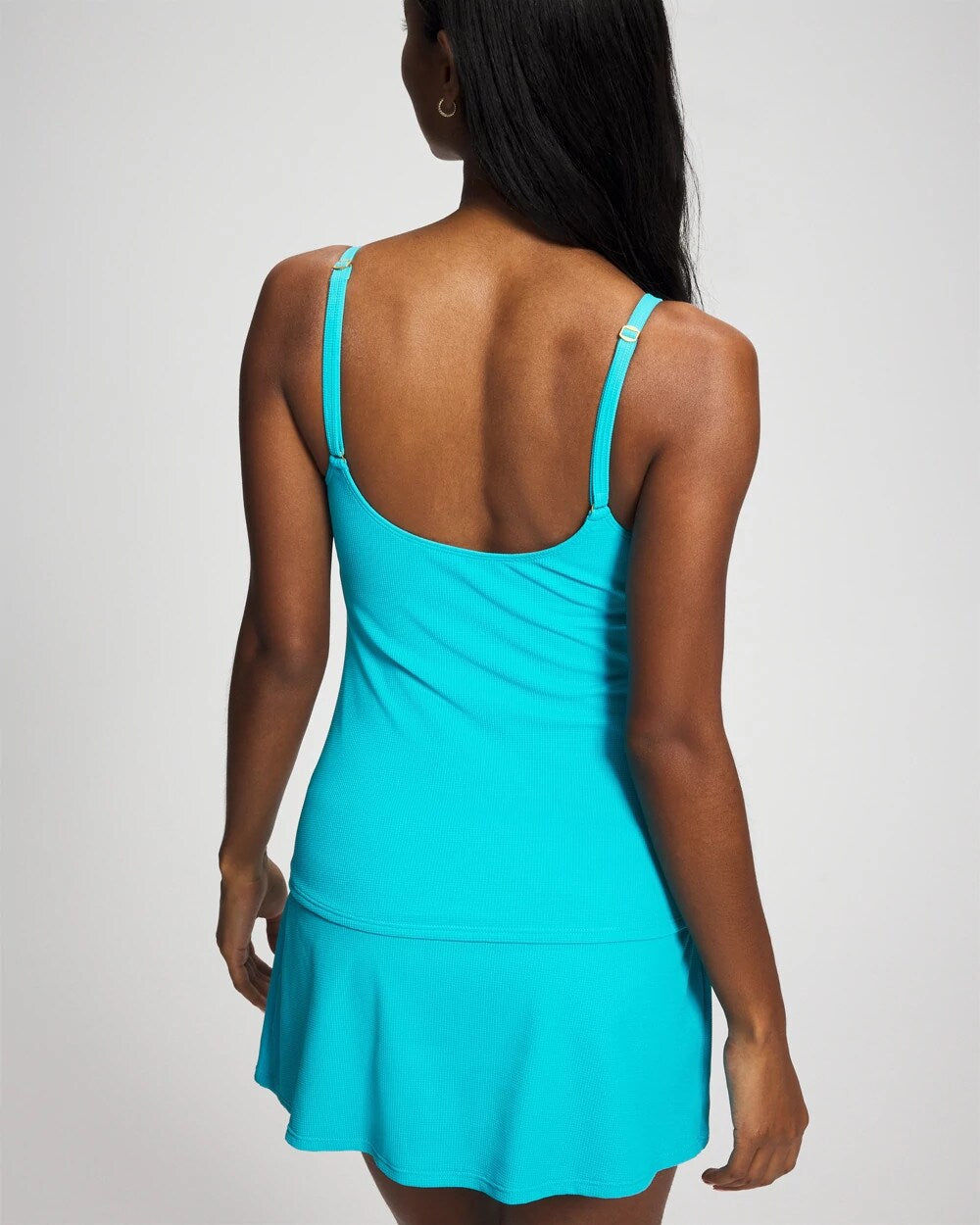 Pique Ole V-Neck Tankini - WATERFALL | Soma Women