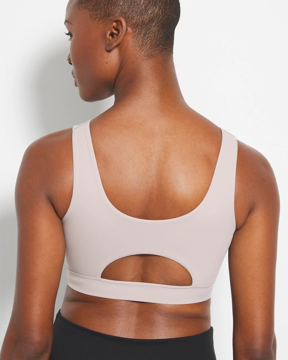 High-Neck Yoga Bra - SILVER TAUPE | Soma Women