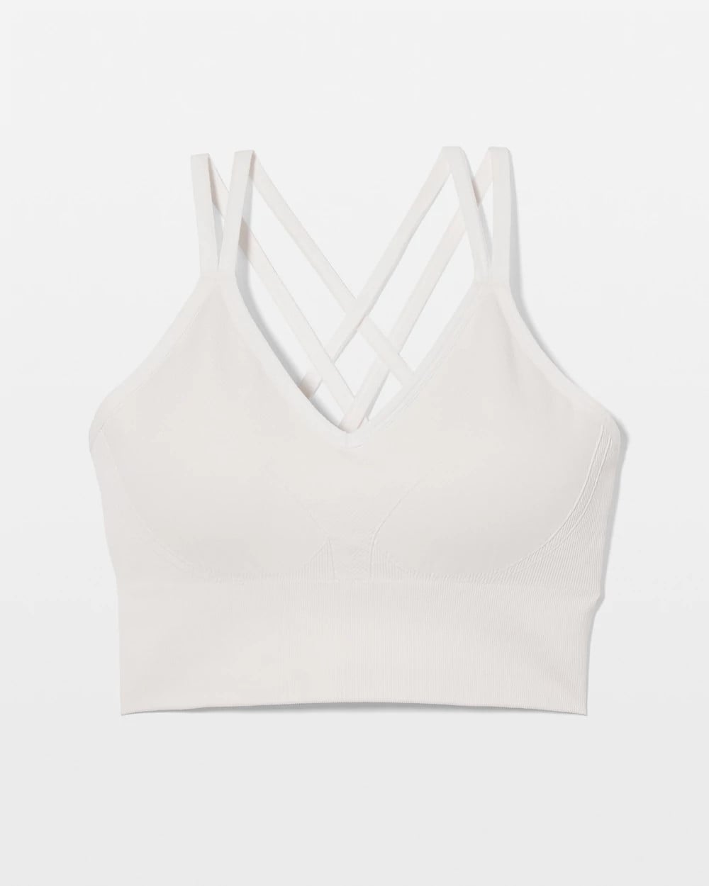 Longline Bra with Strappy Back - COCONUT | Soma Women