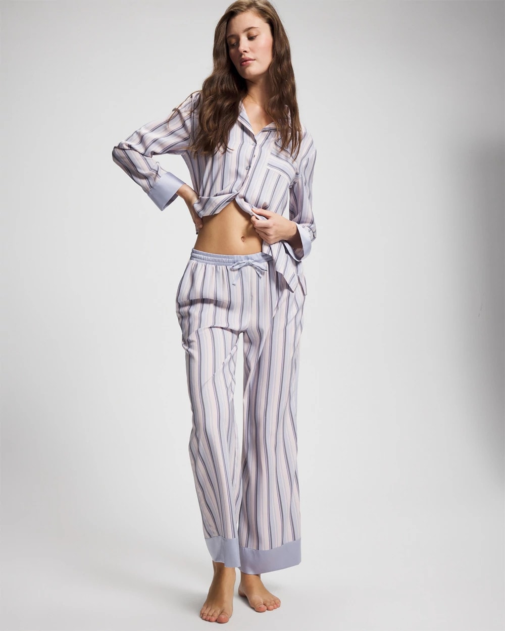 Pajama Pants - RELAX STRIPE BLUE OPAL | Soma Women