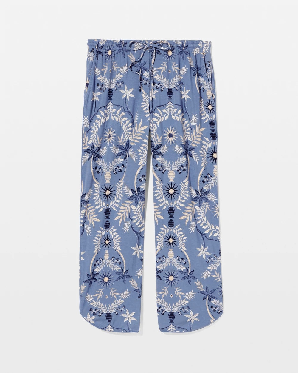 Piped Crop Pajama Pants - BOTANICAL TILE SUNDOWN | Soma Women