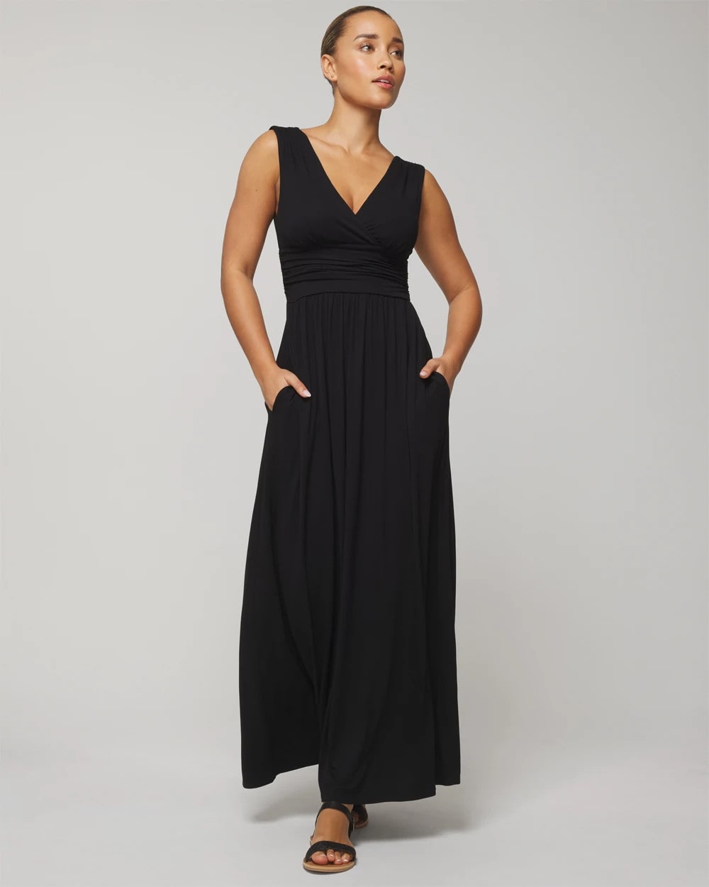 Goddess Maxi Bra Dress - BLACK | Soma Women
