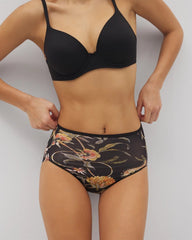 Modern Brief Panty - JAIPUR FLORAL BLACK | Soma Women