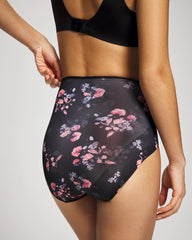 High-Waist Brief Panty - FLORAL DREAMS BLACK MINI | Soma Women
