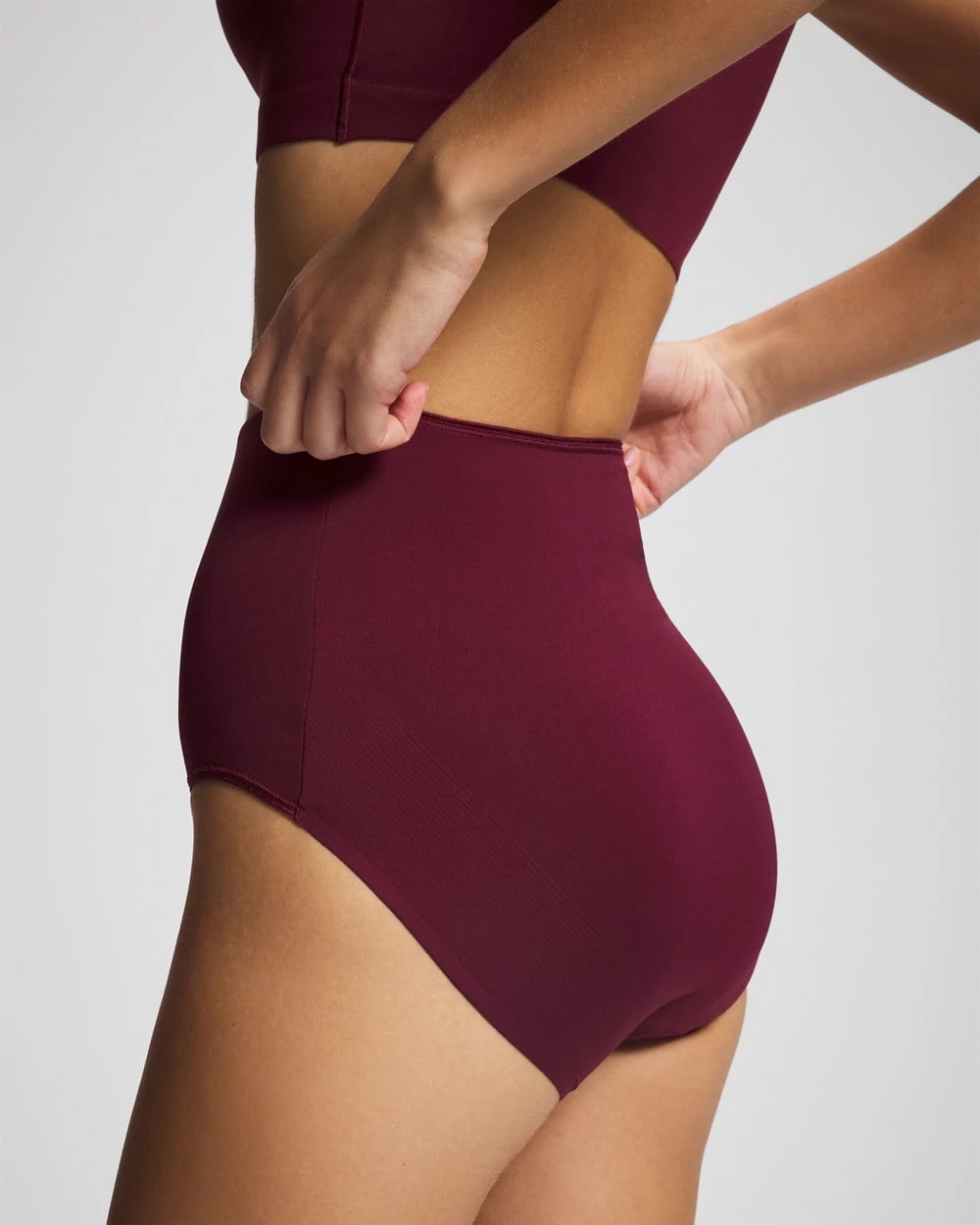 High-Waist Brief Panty - VELVET PLUM | Soma Women
