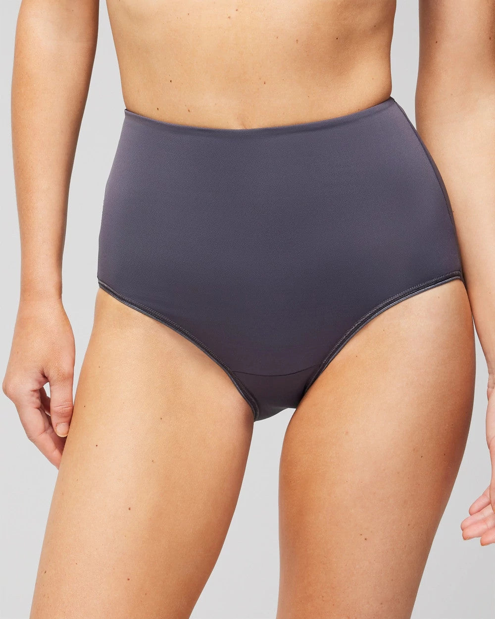 High-Waist Brief Panty - GRAY INK | Soma Women