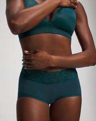 Brief Panty with Super Soft Signature Lace - DEEP TEAL W/ DTM FOIL | Soma Women