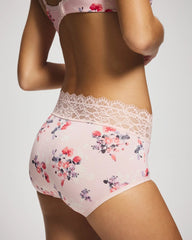 Brief Panty with Enchanting Lace - FLORAL DREAMS MINI PINK | Soma Women