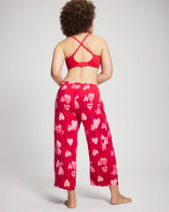 Cropped Pajama Pants - WHOLE LOTTA LOVE RED | Soma Women