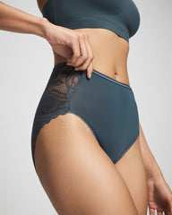Lace Back Modern Brief Panty - PETROL | Soma Women