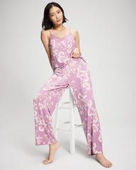 Printed Pajama Pant - FLORA SHIMMER LILAC | Soma Women