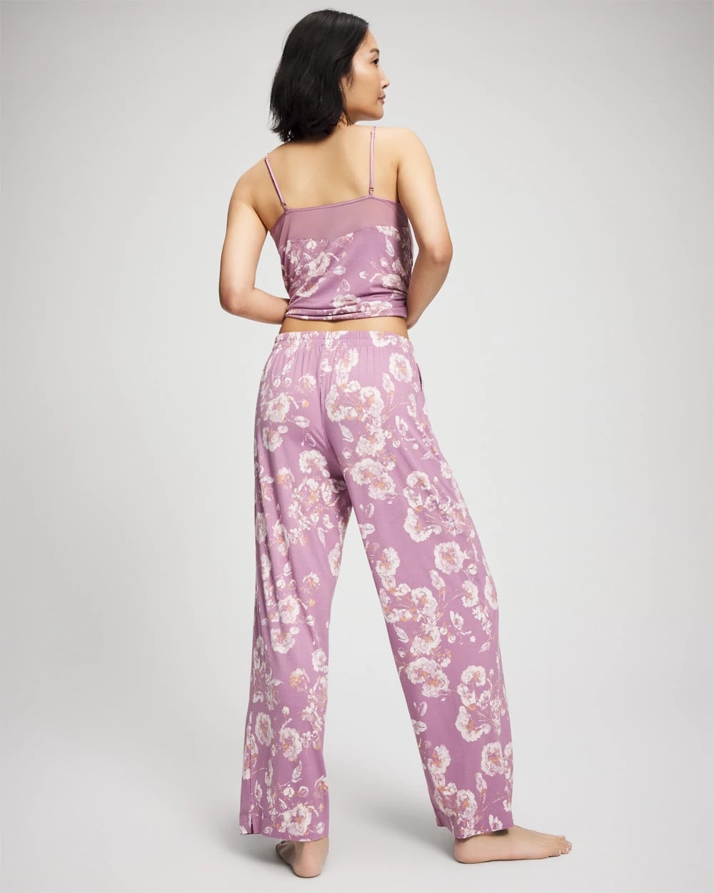 Printed Pajama Pant - FLORA SHIMMER LILAC | Soma Women
