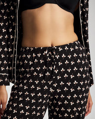 Ankle Pajama Pant - PEACEFUL PETALS BLACK | Soma Women