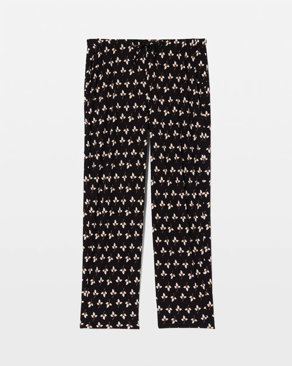 Ankle Pajama Pant - PEACEFUL PETALS BLACK | Soma Women