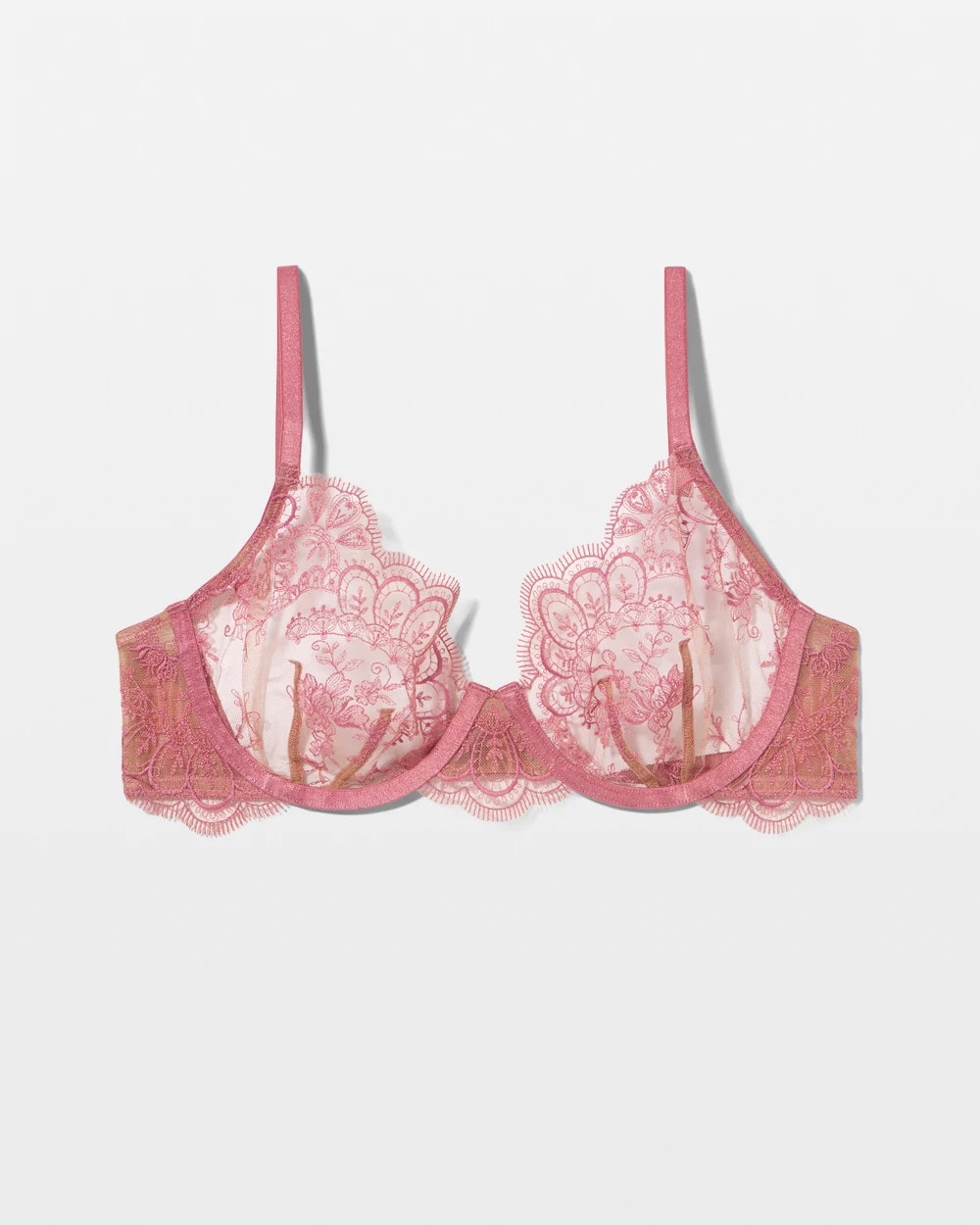 Tattoo Embroidered Perfect Coverage Bra - ANTIQUE PINK | Soma Women