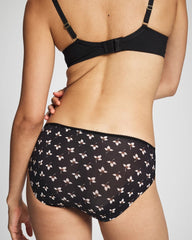 Edge Hipster Panty with Lace - PEACEFUL PETALS MINI BLK | Soma Women