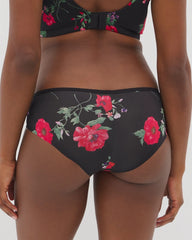 Cheeky Hipster Panty - RHAPSODY FLORA MINI BLACK | Soma Women