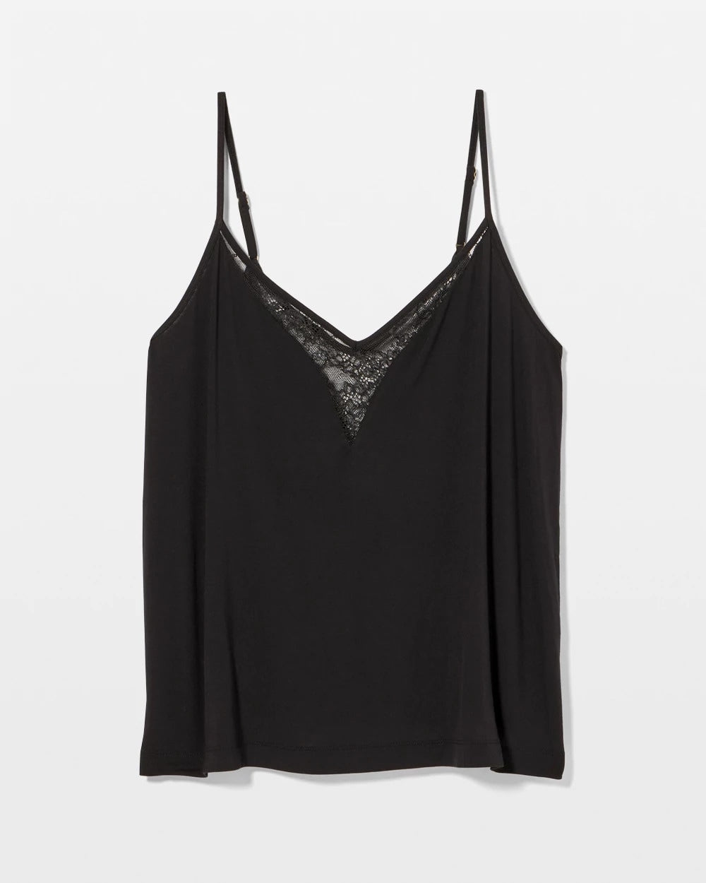 Lace Trim Cami - BLACK | Soma Women