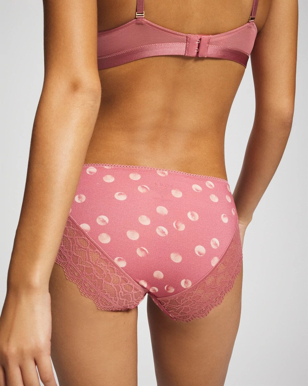 Lace Hipster - WATER SPOTS ANTIQUE PINK | Soma Women