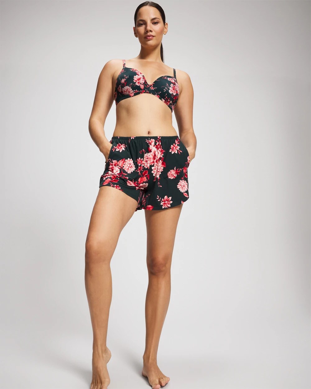 Pajama Short - COTTAGE FLORAL GREEN | Soma Women