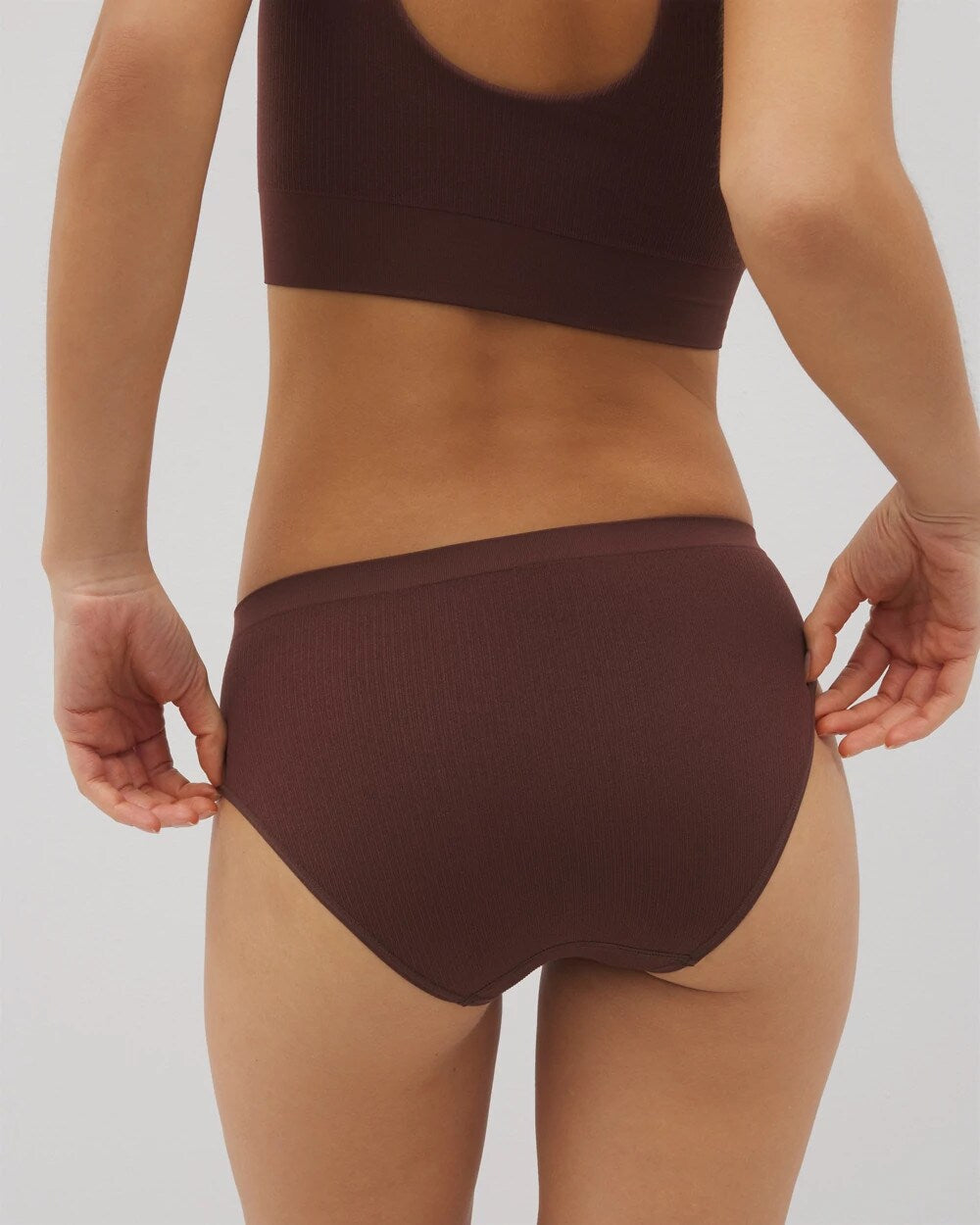 Seamless Rib Hipster Panty - MOCHA | Soma Women