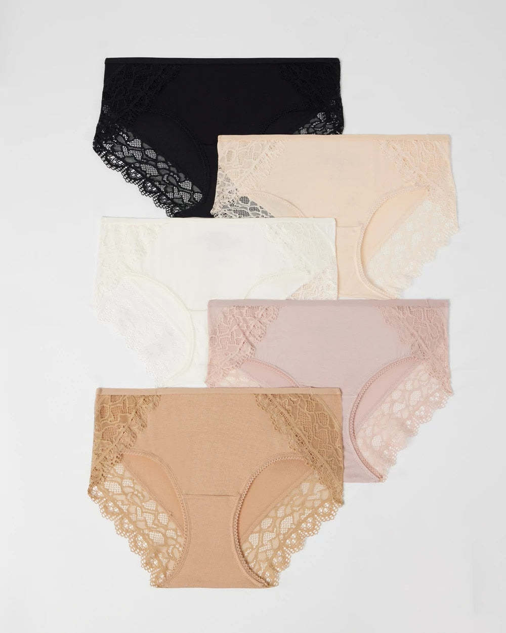 Hipster Panty with Enchanting Lace 5 Pack - BASIC MULTI PACK | Soma Women
