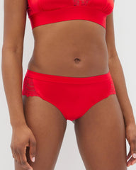 Cheeky Panty with Lace - DARE ME RED | Soma Women