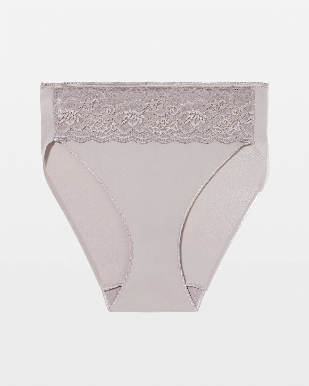 Edge High-Leg Panty with Lace - MINERAL GRAY | Soma Women