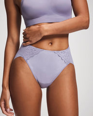 Tummy High-Leg Brief Panty with Lace - LAVENDER CLOUD | Soma Women
