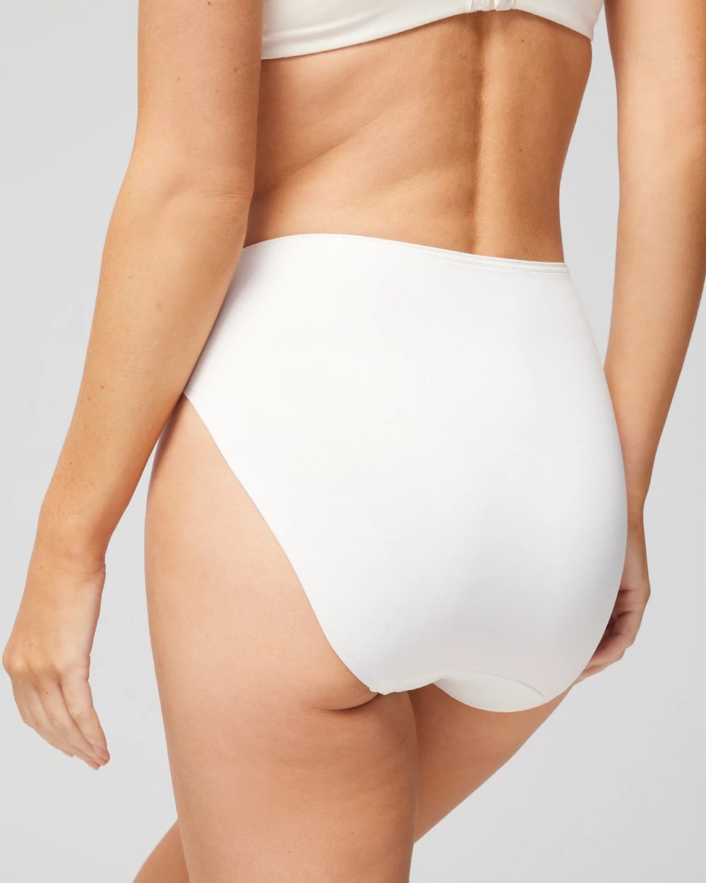 High-Leg Brief Panty with Lace - IVORY | Soma Women