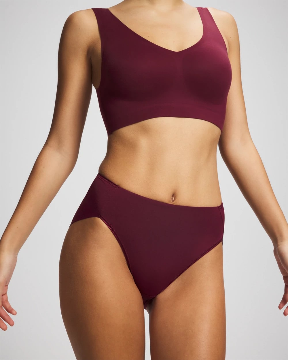 High-Leg Brief Panty - VELVET PLUM | Soma Women