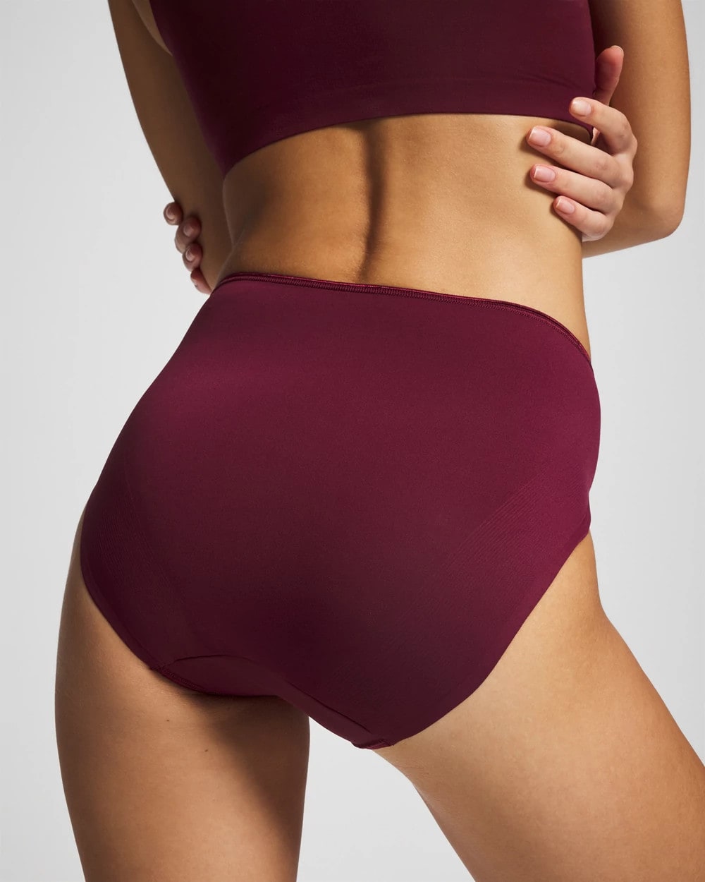 High-Leg Brief Panty - VELVET PLUM | Soma Women