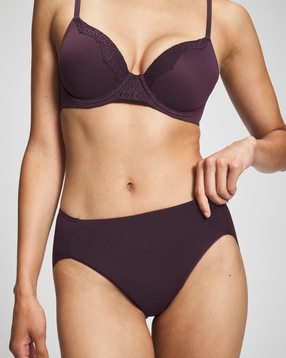High-Leg Brief Panty - PLUM PERFECT | Soma Women