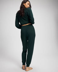 Banded Pajama Bottom - GREEN JOLIE | Soma Women